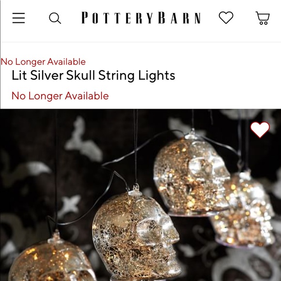 Pottery Barn Spooky Silver Mercury Style Warm Glow LED Light Up Skulls ππ· - Picture 16 of 17
